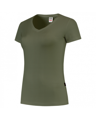 101008/TVT190 Tricorp Dames T-shirt V-hals Slim Fit
