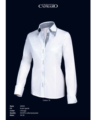 29303-0 Giovanni Capraro Damesblouse Avant Garde Fit Chicago