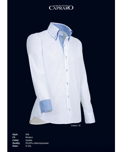 909 Giovanni Capraro Herenoverhemd Modern Fit Seattle
