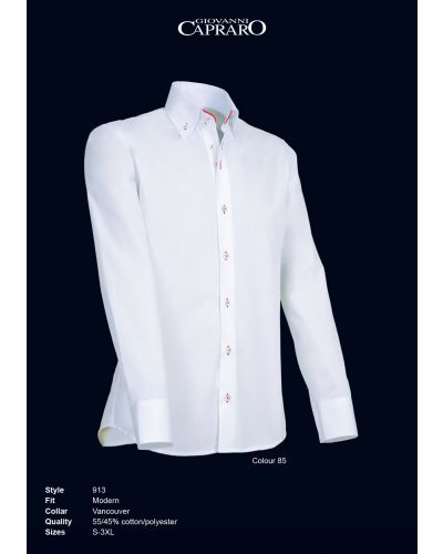 913 Giovanni Capraro Herenoverhemd Modern Fit Vancouver